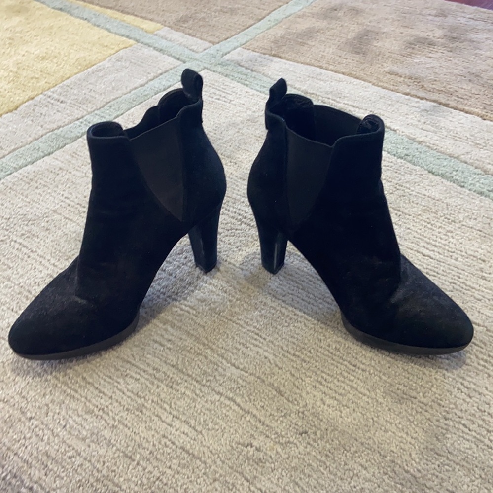 Browns couture suede heeled booties